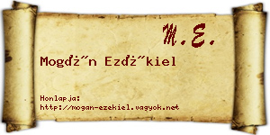 Mogán Ezékiel névjegykártya